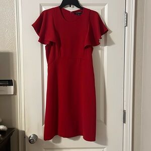 Sharagano Red Sheath Dress